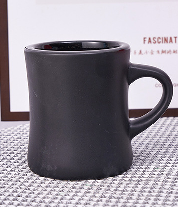 350ML Nordic Ceramic Coffee Cup Cream Reusable Portable Waisted Mug with Handle