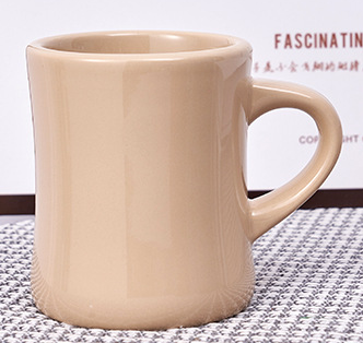 350ML Nordic Ceramic Coffee Cup Cream Reusable Portable Waisted Mug with Handle