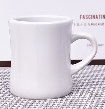 350ML Nordic Ceramic Coffee Cup Cream Reusable Portable Waisted Mug with Handle