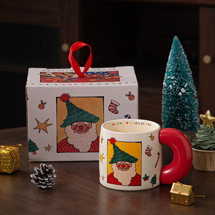 Cup with Christmas Gift Box