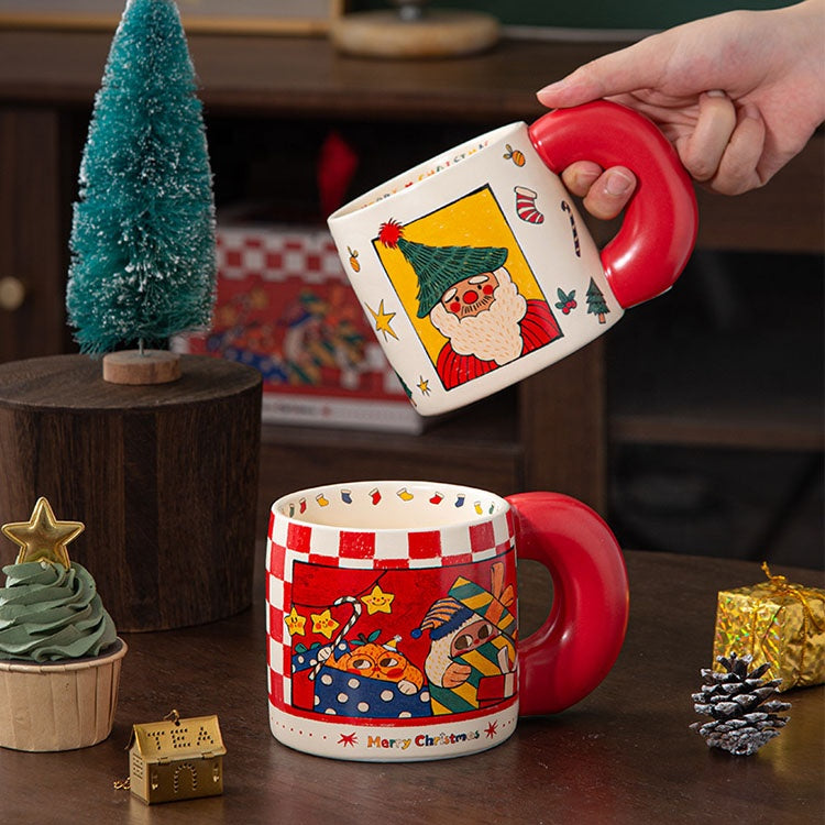Cup with Christmas Gift Box