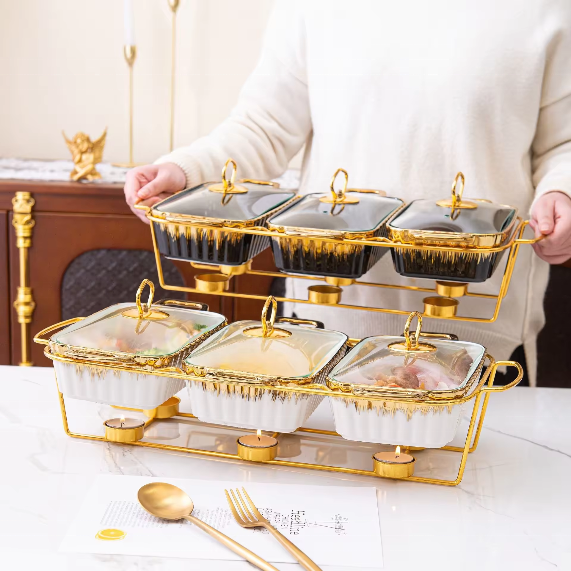 Ceramic Chafing Dish