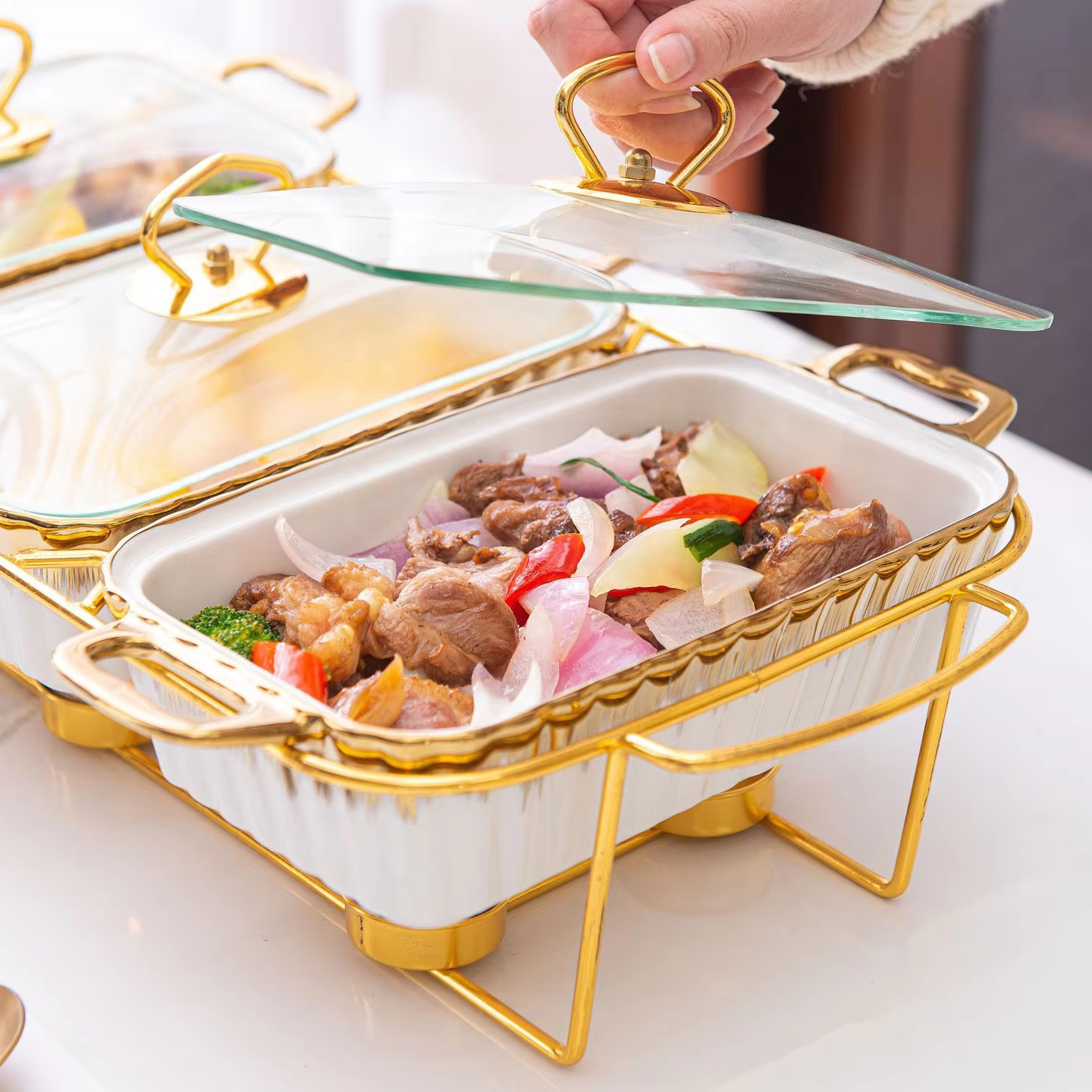 Ceramic Chafing Dish