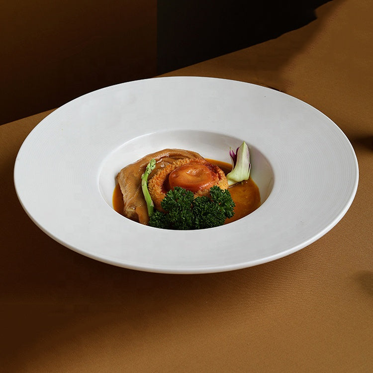 Ceramic Porcelain Round Soup Plate