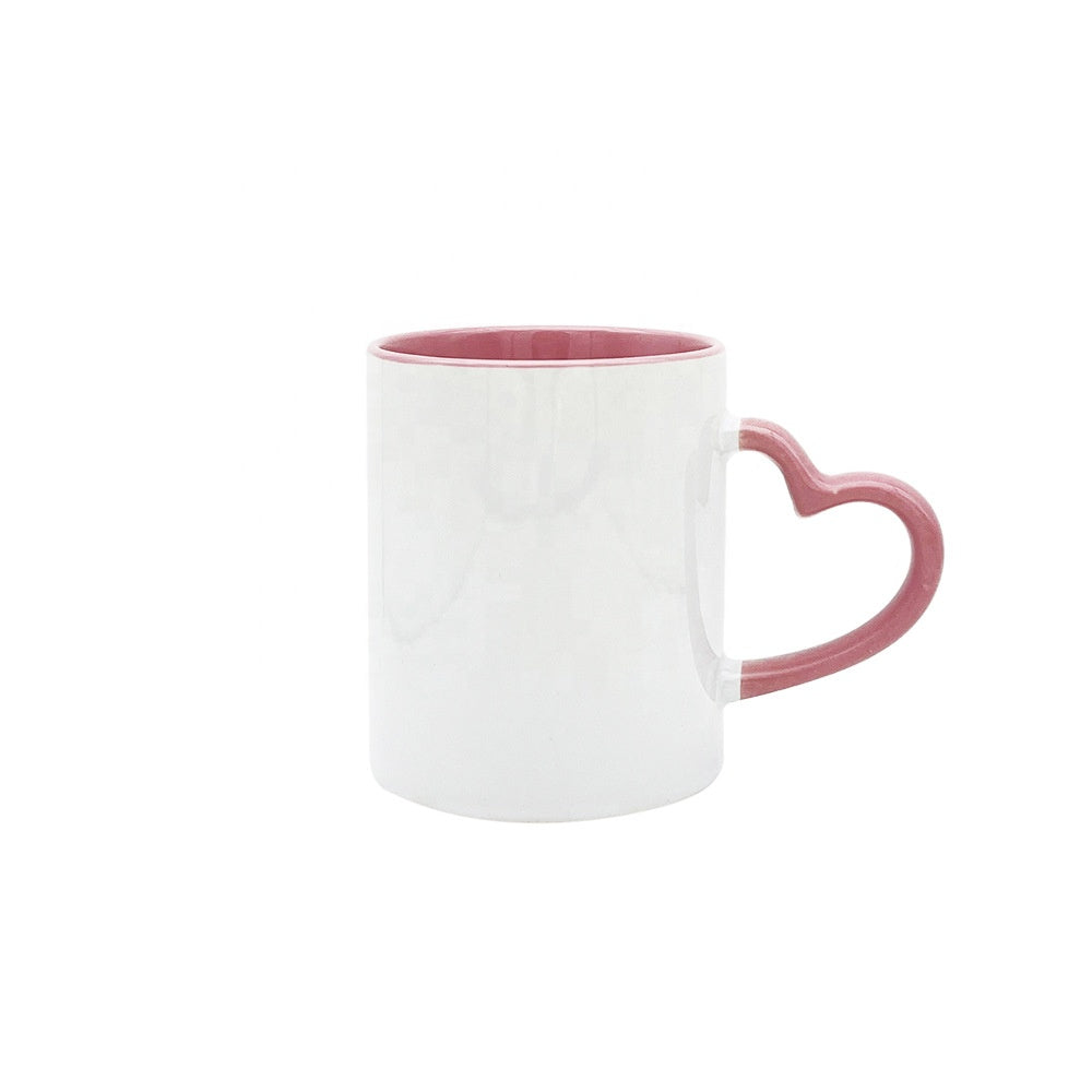Ceramic Coffee Mug with Colorful Handle
