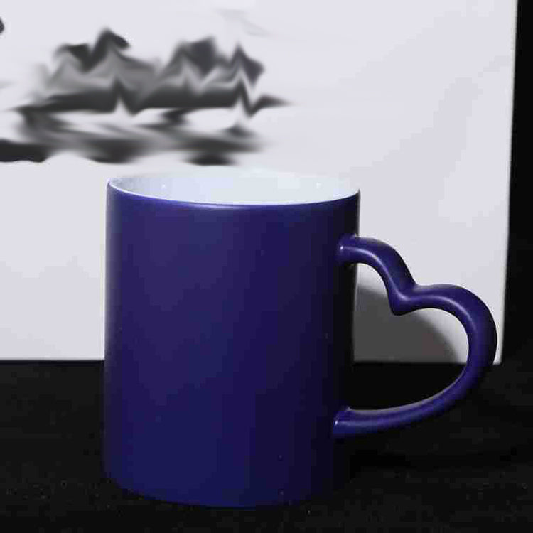 11oz Mugs with Heart Handle