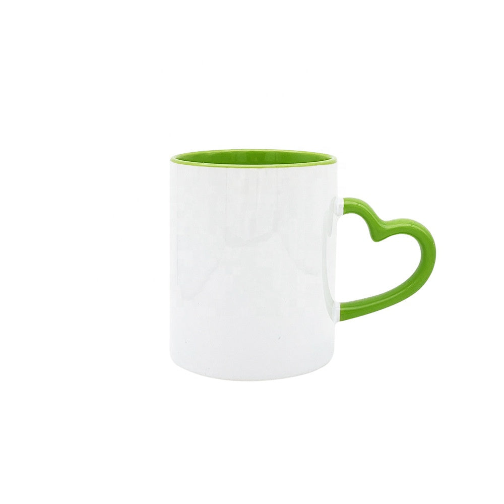 Ceramic Coffee Mug with Colorful Handle
